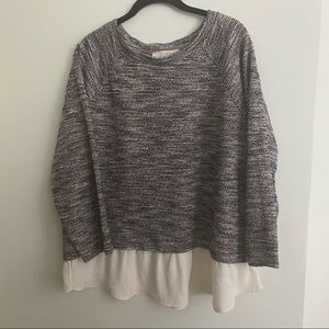 Loft Mixed Media Sweater